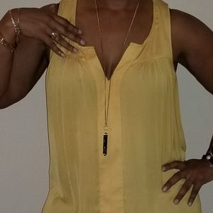 Lane Bryant Mustard Yellow Top Size 14